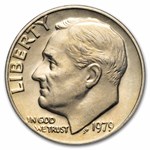 1979 Roosevelt Dime 50-Coin Roll BU